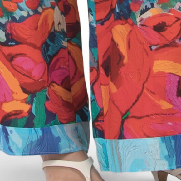 CELINA MOON Printed Button Down Top And Pants Set - Picture 5 of 5